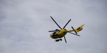 Un elicottero del 118