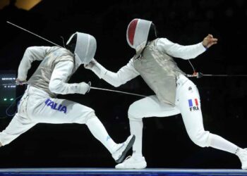 Un incontro di scherma di Guillaume Bianchi