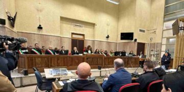 Un momento del processo con rito immediato a Igor Sollai