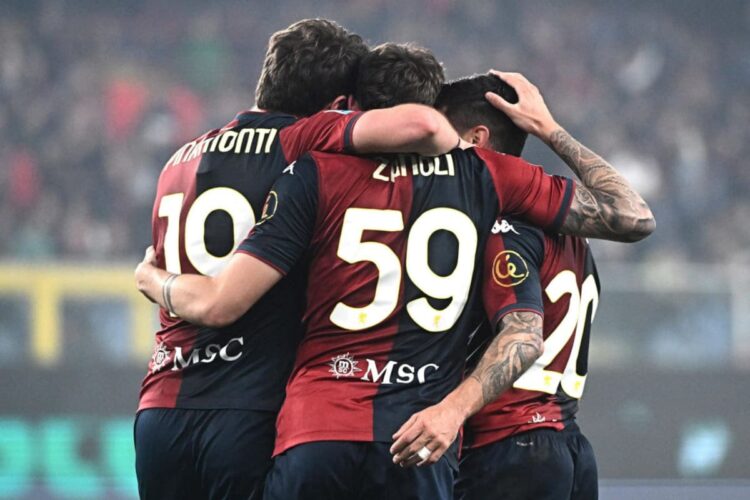 I giocatori del Genoa