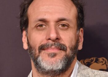 Un primo piano del regista italiano Luca Guadagnino
