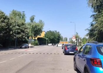 Via Saponaro, quartiere Gratosoglio a Milano, dove è stata investita e uccisa da un'auto pirata Cecilia De Astis