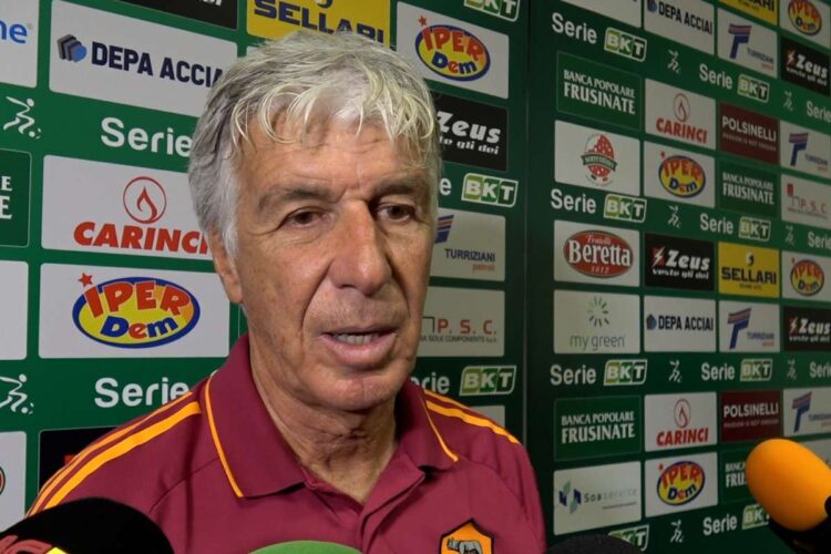 L'allenatore della Roma Gian Piero Gasperini