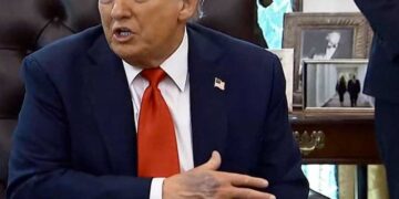 I lividi sulla mano di Trump