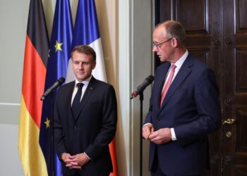 Il cancelliere tedesco Merz e il capo dell'Eliseo francese Macron