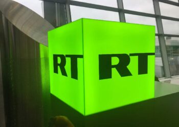 Il logo di Russia Today, uno dei media russi bloccati