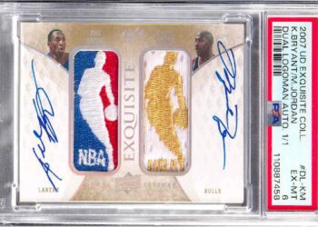 La carta autografata da Michael Jordan e Kobe Bryant