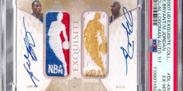 La carta autografata da Michael Jordan e Kobe Bryant