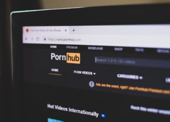 L'homepage di un sito porno
