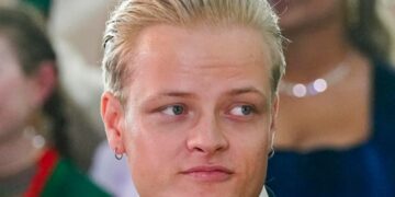 Un primo piano di Marius Borg Høiby