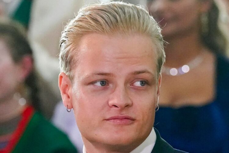 Un primo piano di Marius Borg Høiby