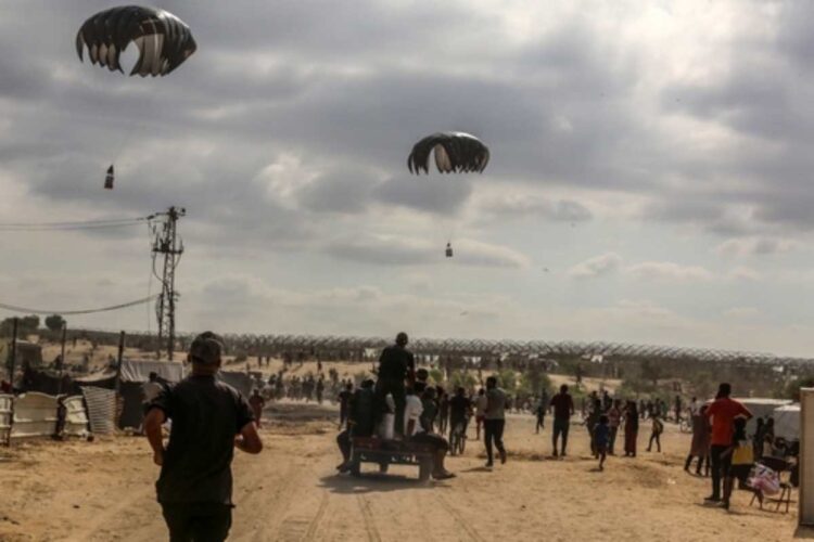 Nuovo lancio di aiuti su Gaza