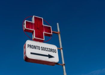 Il cartello di un pronto soccorso