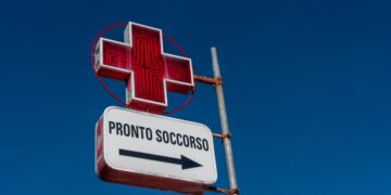 Il cartello di un pronto soccorso