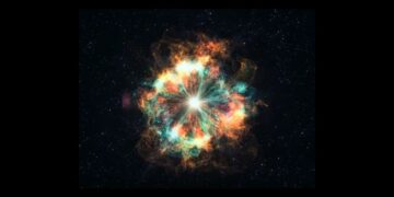 Rappresentazione di una supernova