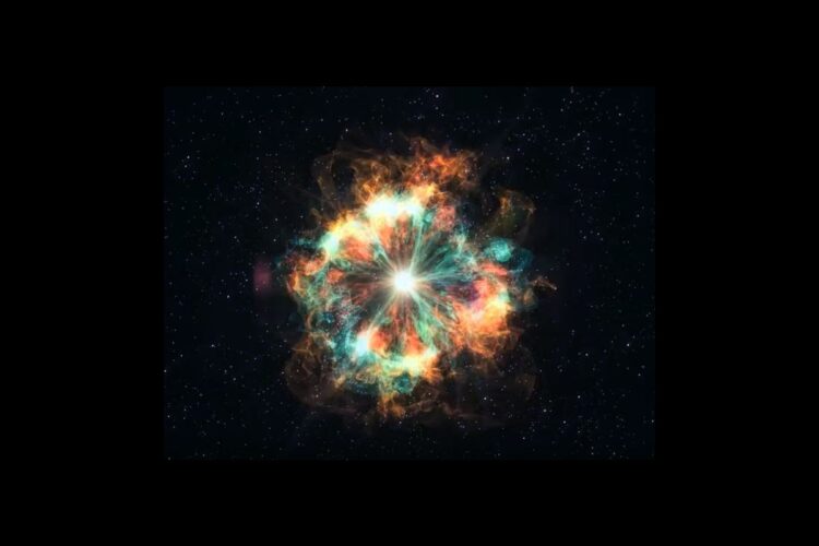 Rappresentazione di una supernova