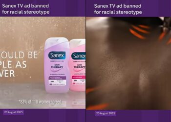 Screenshot dalla pubblicità di Sanex