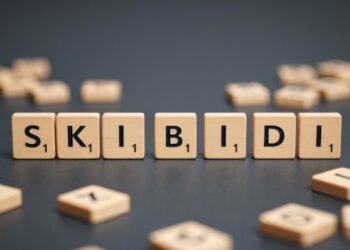 Tessere che compongono la parola Skibidi