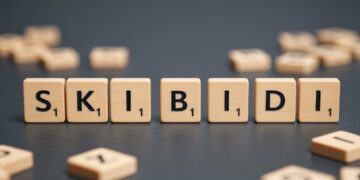 Tessere che compongono la parola Skibidi