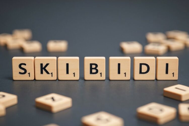 Tessere che compongono la parola Skibidi