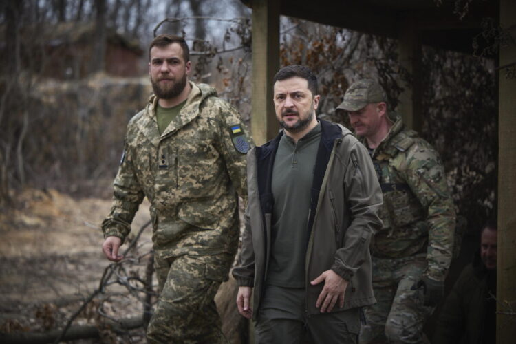 Ukrainian President Volodymyr Zelensky visits the Donetsk region@ANSA