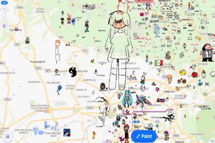 Un esempio di quel che si può trovare esplorando wplace