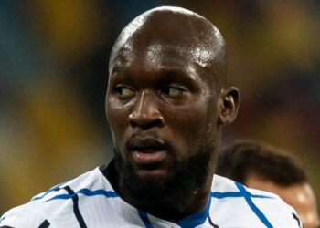 Un primo piano di Romelu Lukaku