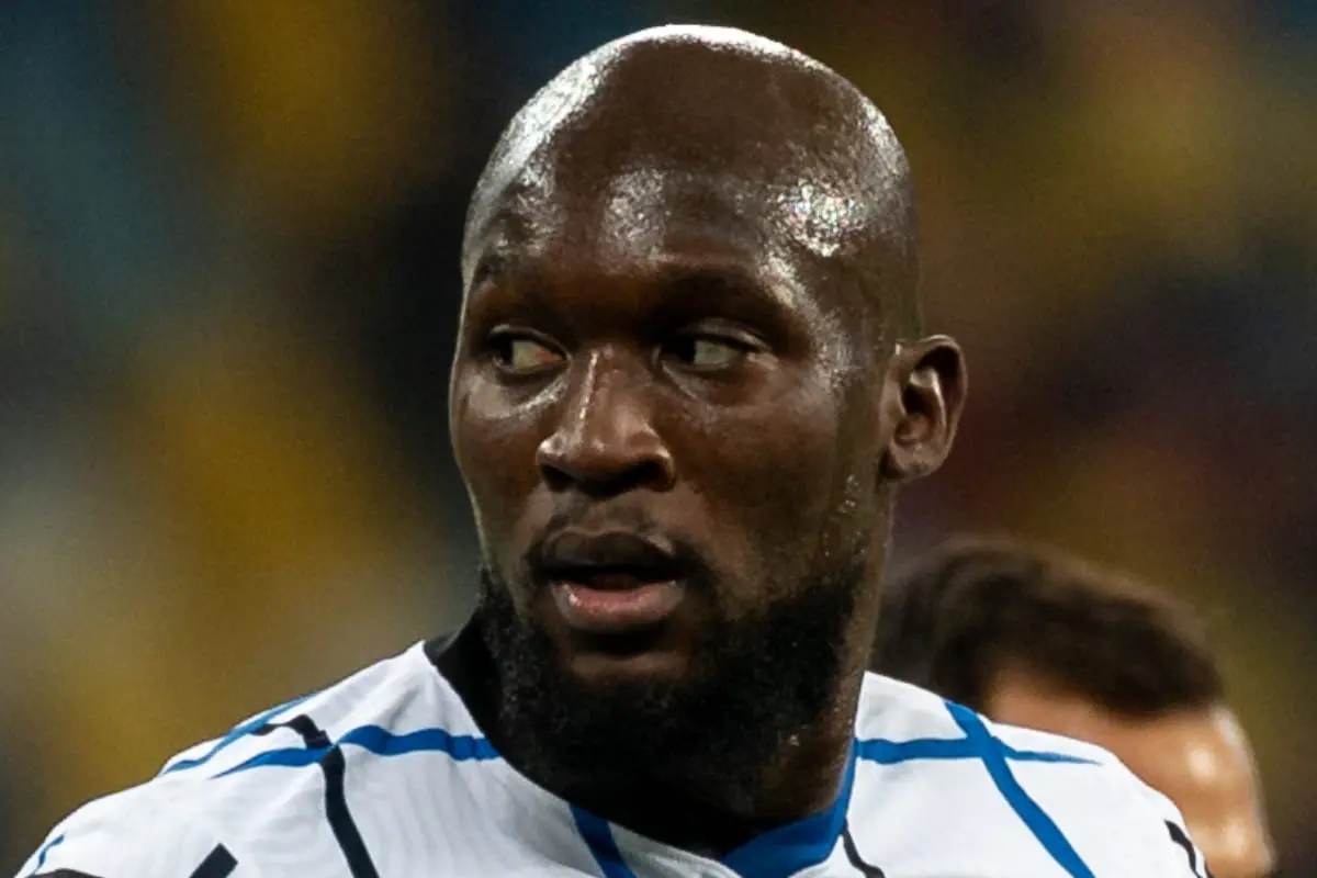 Un primo piano di Romelu Lukaku