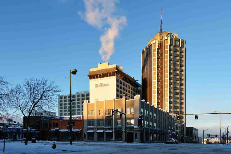 Uno degli hotel di Anchorage