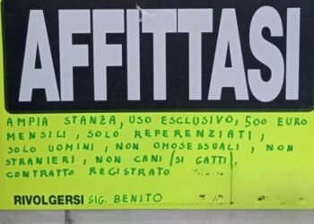 L'annuncio d'affitto omofobo a Talenti