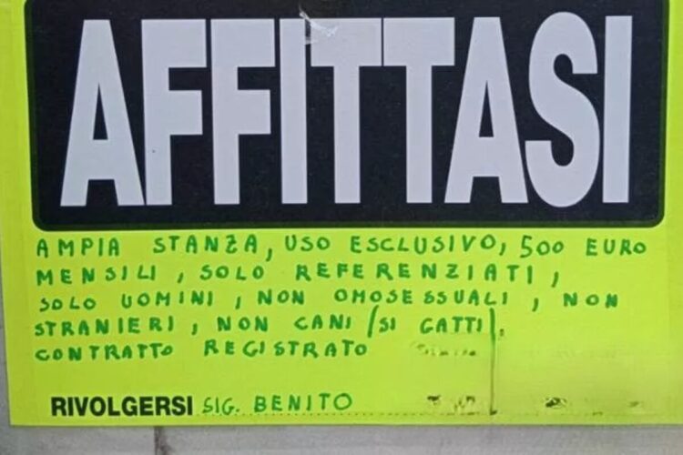 L'annuncio d'affitto omofobo a Talenti