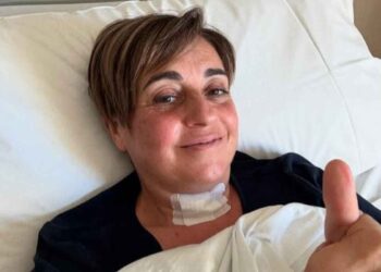 Benedetta Rossi in ospedale dopo essere stata operata alla tiroide
