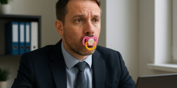 Sempre più quarantenni girano con un ciuccio in bocca come fosse un gadget wellness: i social lo amano, i dentisti parlano di danni irreversibili