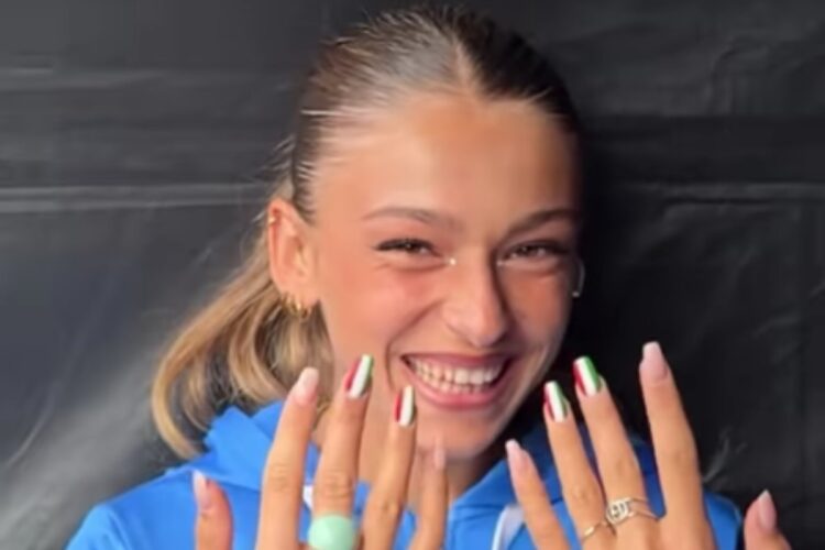 Un primo piano di Erika Saraceni