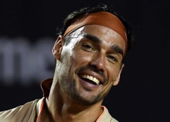 Un primo piano di Fabio Fognini