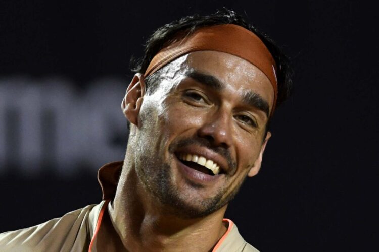 Un primo piano di Fabio Fognini