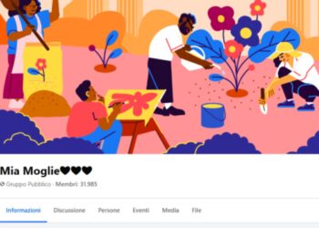 L'immagine di copertina del gruppo Facebook "MIa moglie"