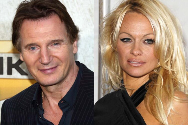 Liam Neeson e Pamela Anderson