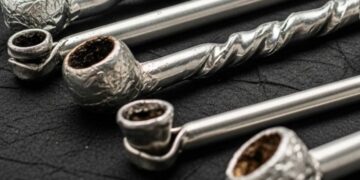 Delle pipe in alluminio per fumare crack