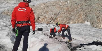 I resti di un soldato della Prima Guerra Mondiale trovati su un ghiacciaio