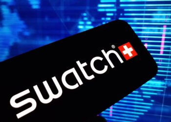 Il logo del gruppo Swatch, società svizzera attiva nel campo dell'orologeria