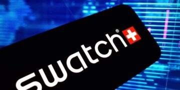 Il logo del gruppo Swatch, società svizzera attiva nel campo dell'orologeria