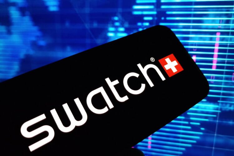 Il logo del gruppo Swatch, società svizzera attiva nel campo dell'orologeria