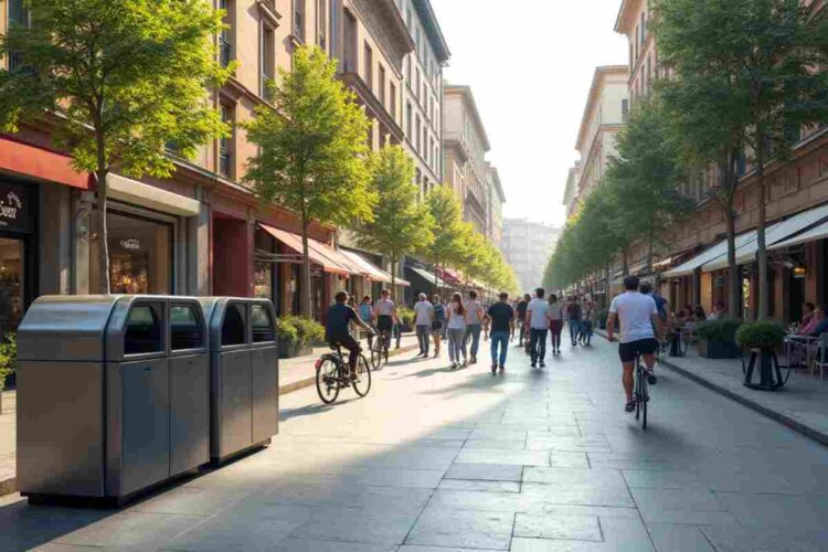 Milano, 60 nuovi cestini intelligenti potenziano la raccolta rifiuti in città
