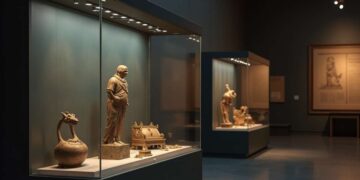 Furto al Museo di Parigi, sala di un museo