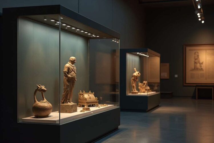 Furto al Museo di Parigi, sala di un museo