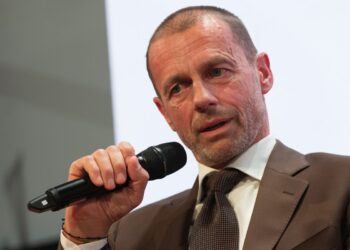 Un primo piano di Aleksander Ceferin