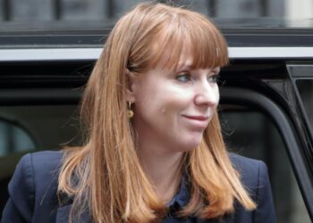 Un primo piano di Angela Rayner
