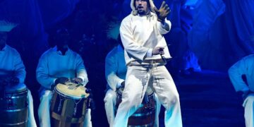 Bad Bunny durante un concerto