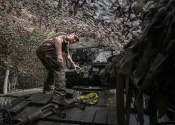 Dei soldati ucraini vicino a Kupyansk